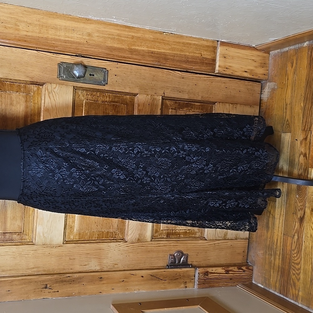 Cato Whimsygoth Dark Fairy Black A-Line Lace Skirt 18 - Picture 3 of 4